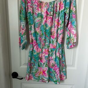 Lilly Pulitzer Pink and Green Patterned Top